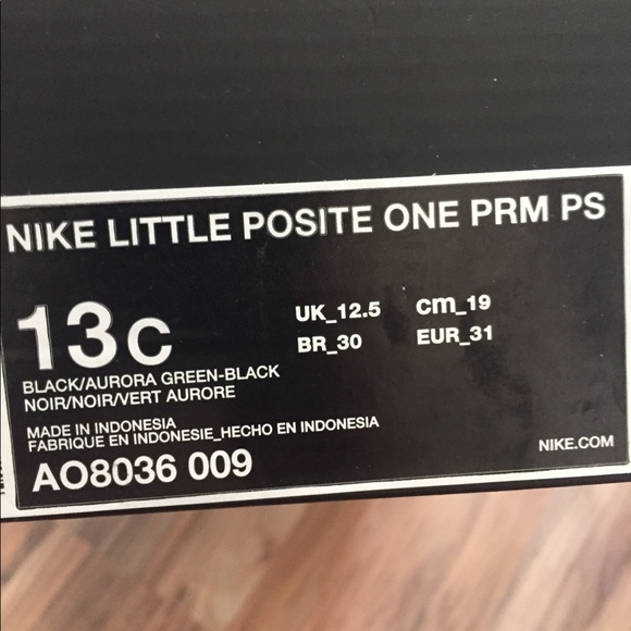 Nike Little Posite Foamposite One PRM PS 13c - Picture 4 of 7